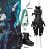 Arknights Hoshiguma Uniform Game Cosplay Costume Leather Jumpsuits Suit Horn Boots Halloween Party Women Girls Cosplay - Arknights Merch
