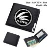 Game Arknights PU Wallet Student Short Bifold Otaku Purse Note Compartment Photo Passcard Card Holder Men 3 - Arknights Merch