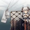 arknights Necklace woman Saria game necklace man Chain ladies pendant Girls Jewelry silver color Trendy stainless - Arknights Merch