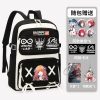 Arknights Pain Badge Transparent Backpack Anime Book Bags Laptop School Travel Girls Boys Rucksack Cartoon Gift 1 - Arknights Merch