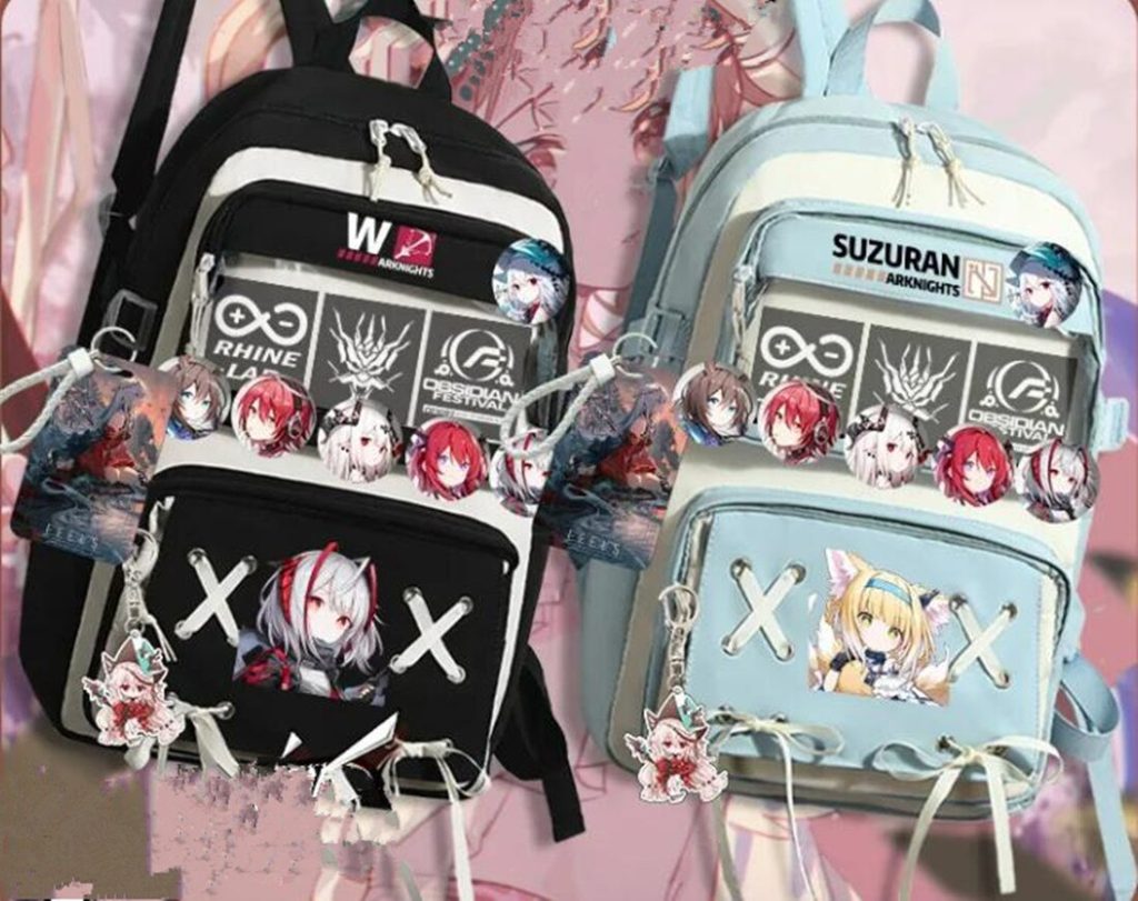 Arknights Pain Badge Transparent Backpack Anime Book Bags Laptop School Travel Girls Boys Rucksack Cartoon Gift 2 - Arknights Merch