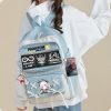 Arknights Pain Badge Transparent Backpack Anime Book Bags Laptop School Travel Girls Boys Rucksack Cartoon Gift 4 - Arknights Merch