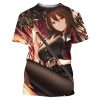 Arknights T Shirts Anime Game Girls 3D Print Streetwear Men Women Fashion Oversized Short Sleeve T 3 - Arknights Merch