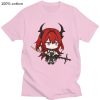 Surtr Kawaii Cartoon T Shirt Hot Game Arknights Shirt Couple Casual Graphics Summer Short Sleeve T 1 - Arknights Merch