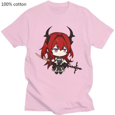 Surtr Kawaii Cartoon T Shirt Hot Game Arknights Shirt Couple Casual Graphics Summer Short Sleeve T 1 - Arknights Merch