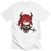 Surtr Kawaii Cartoon T Shirt Hot Game Arknights Shirt Couple Casual Graphics Summer Short Sleeve T - Arknights Merch