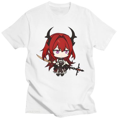 Surtr Kawaii Cartoon T Shirt Hot Game Arknights Shirt Couple Casual Graphics Summer Short Sleeve T - Arknights Merch